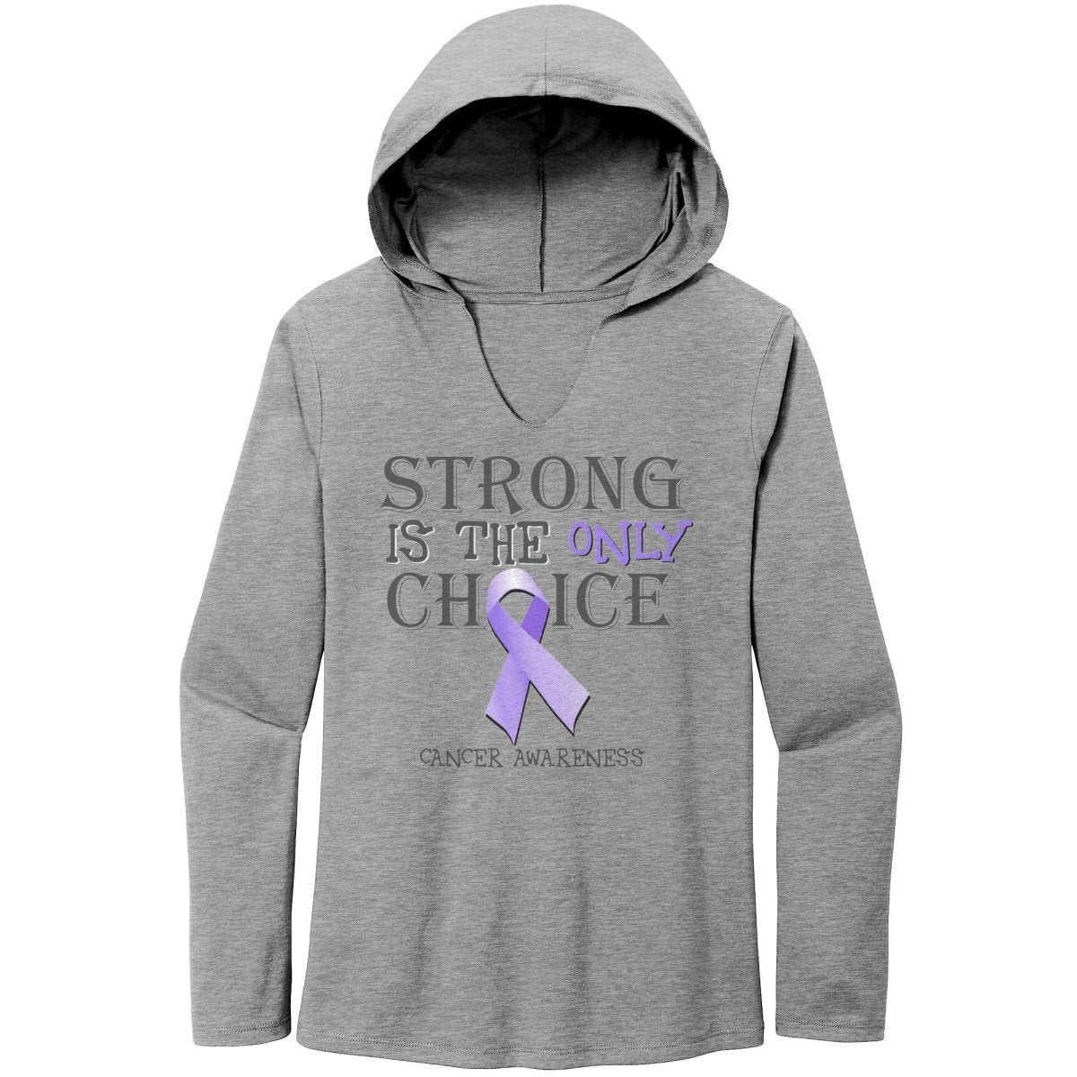 Strong is the Only Choice - Cancer Awareness T-Shirt, Hoodie, Tank - BluSparkle