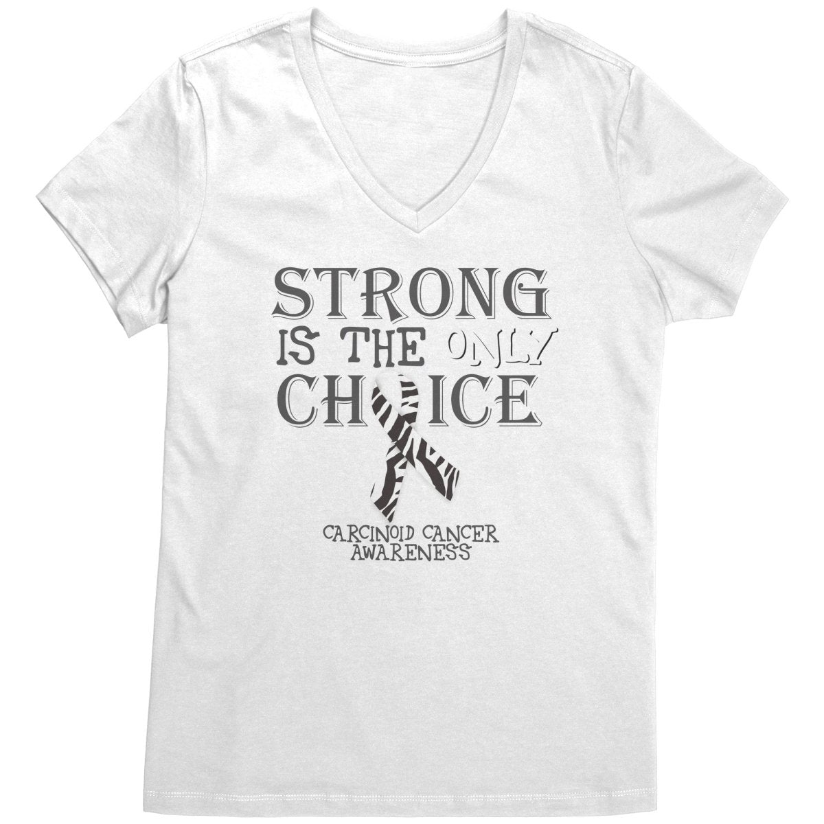 Strong is the Only Choice - Carcinoid Cancer Awareness T-Shirt, Hoodie, Tank - BluSparkle