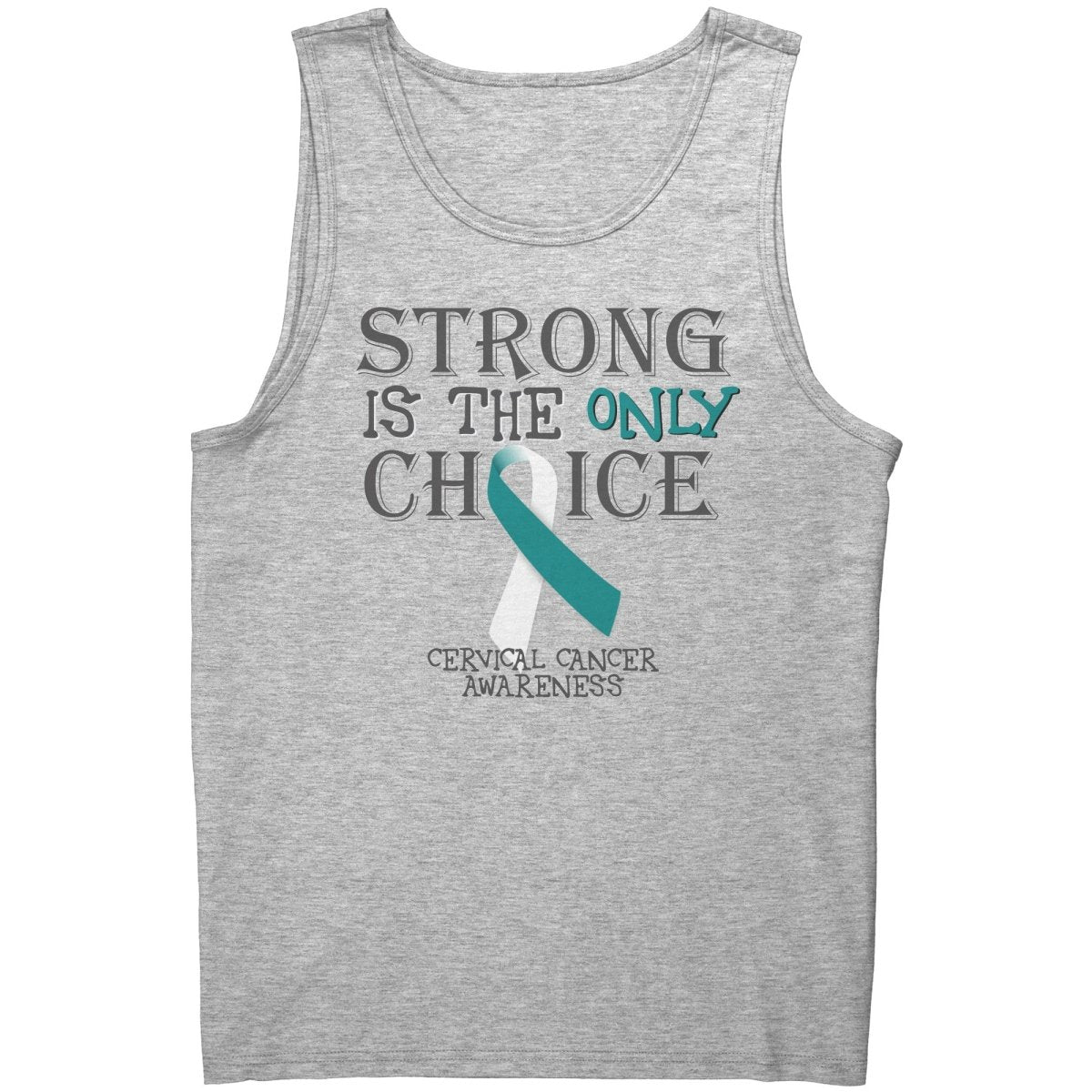 Strong is the Only Choice - Cervical Cancer Awareness T-Shirt, Hoodie, Tank - BluSparkle