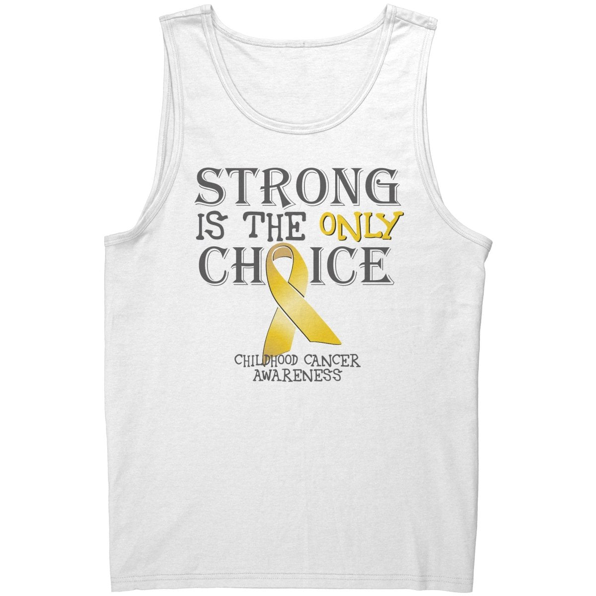 Strong is the Only Choice - Childhood Cancer Awareness T-Shirt, Hoodie, Tank - BluSparkle