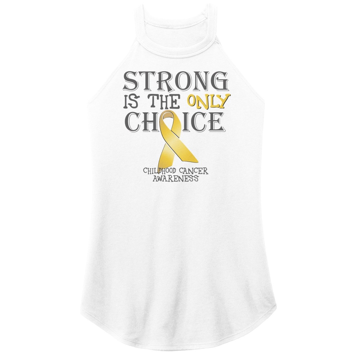 Strong is the Only Choice - Childhood Cancer Awareness T-Shirt, Hoodie, Tank - BluSparkle