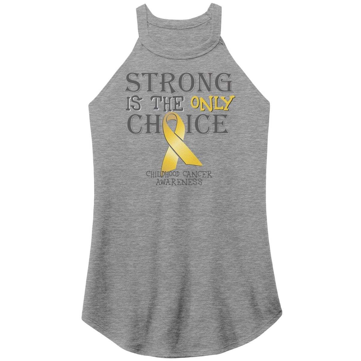 Strong is the Only Choice - Childhood Cancer Awareness T-Shirt, Hoodie, Tank - BluSparkle