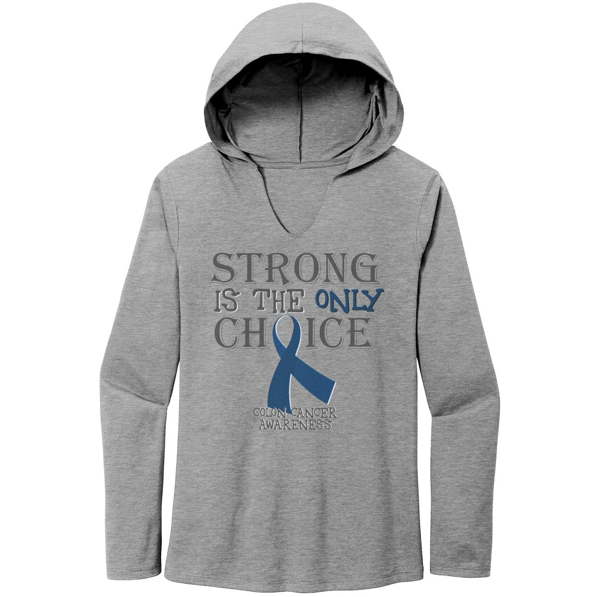 Strong is the Only Choice - Colon Cancer Awareness T-Shirt, Hoodie, Tank - BluSparkle