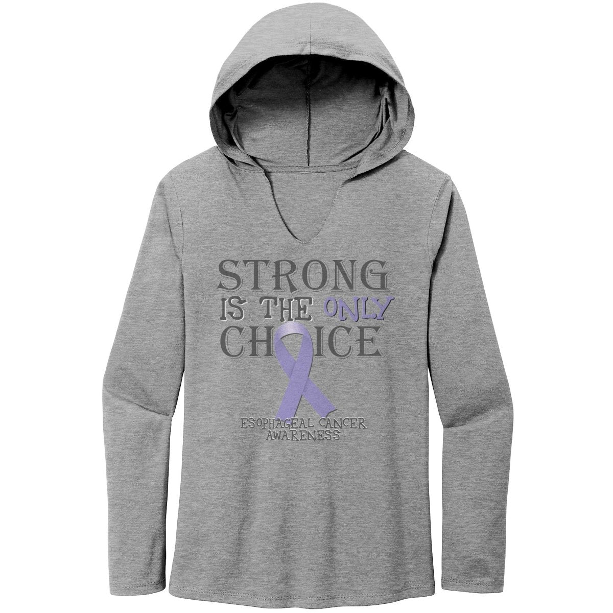 Strong is the Only Choice - Esophageal Cancer Awareness T-Shirt, Hoodie, Tank - BluSparkle