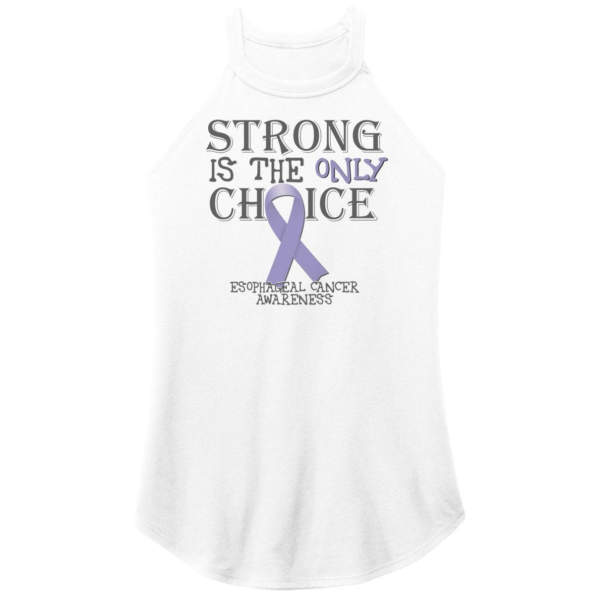 Strong is the Only Choice - Esophageal Cancer Awareness T-Shirt, Hoodie, Tank - BluSparkle