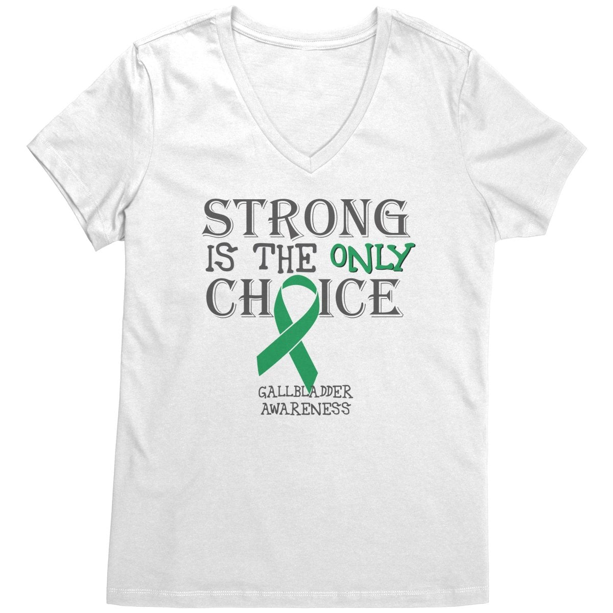 Strong is the Only Choice - Gallbladder Cancer Awareness T-Shirt, Hoodie, Tank - BluSparkle