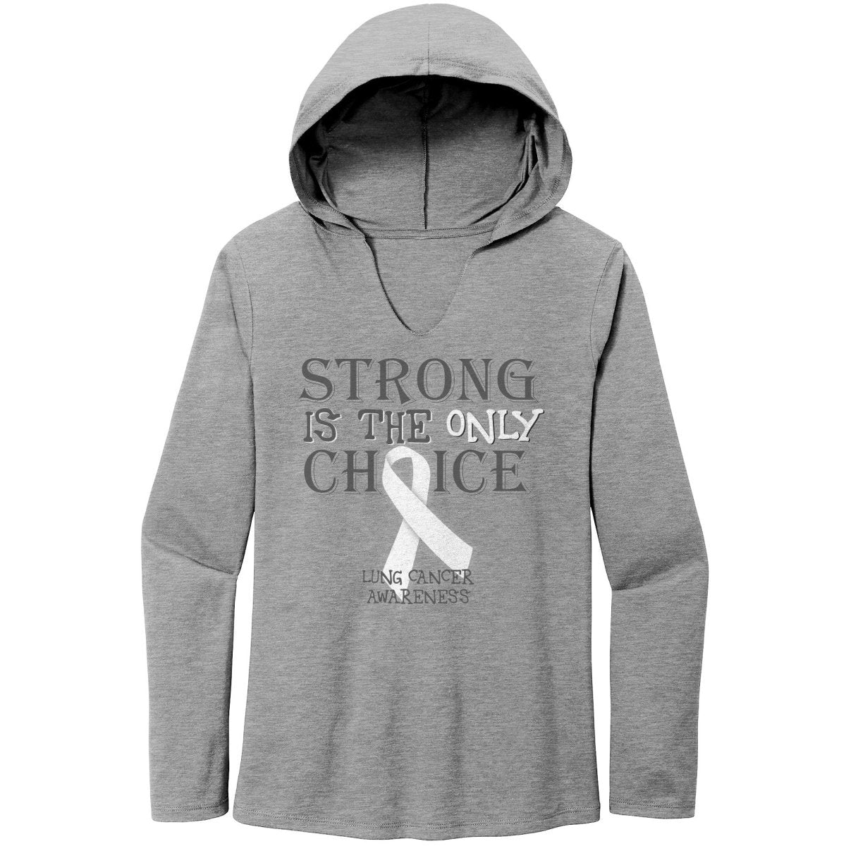 Strong is the Only Choice - Lung Cancer T-Shirt, Hoodie, Tank - BluSparkle