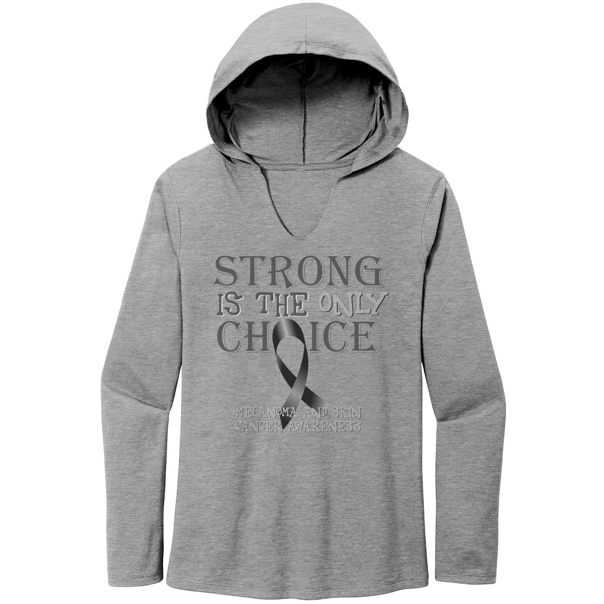 Strong is the Only Choice - Melanoma and Skin Cancer Awareness T-Shirt, Hoodie, Tank - BluSparkle