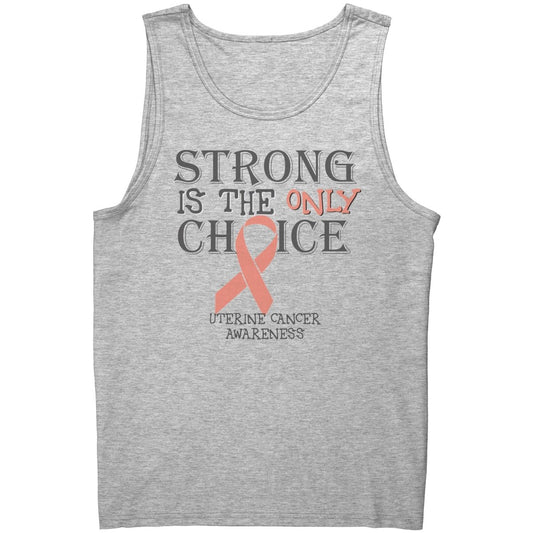 Strong is the Only Choice - Uterine Cancer Awareness T-Shirt, Hoodie, Tank - BluSparkle