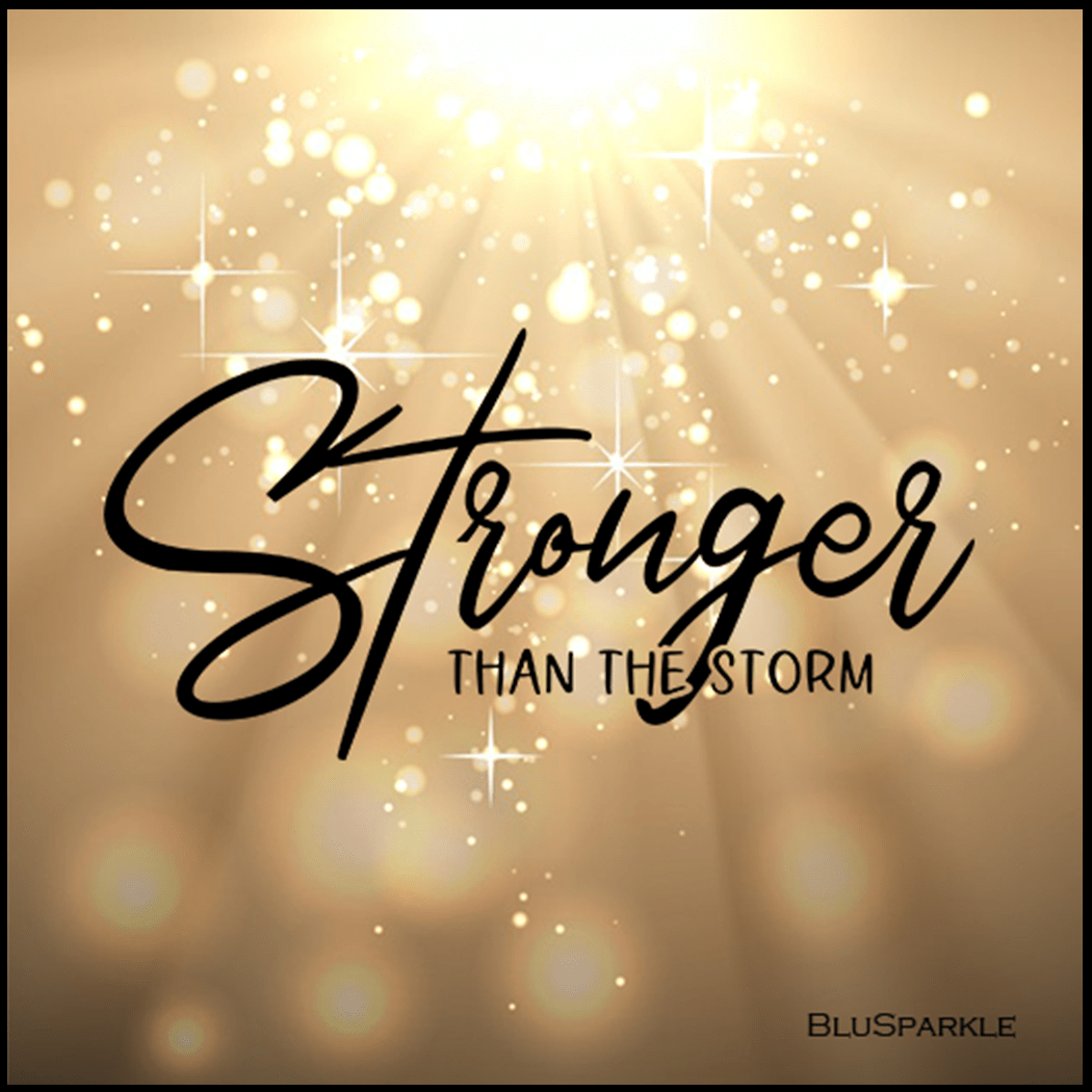 Stronger Than The Storm 3.5" Square Wise Expression Magnet - BluSparkle