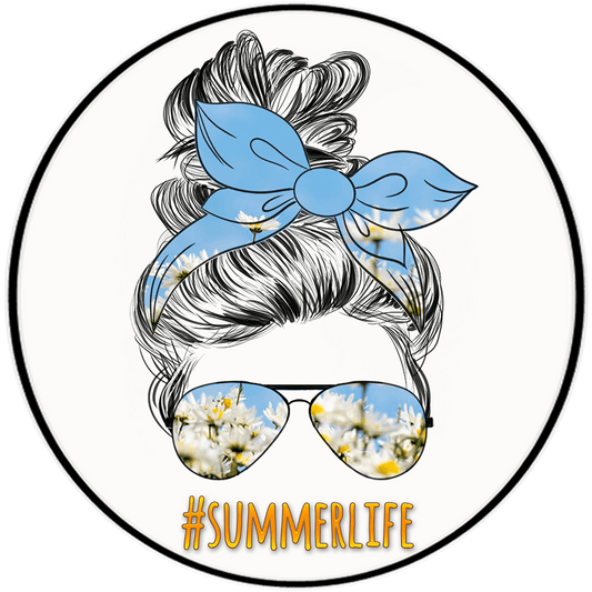 Summer Life 3.5" Round Wise Expression Magnet - BluSparkle