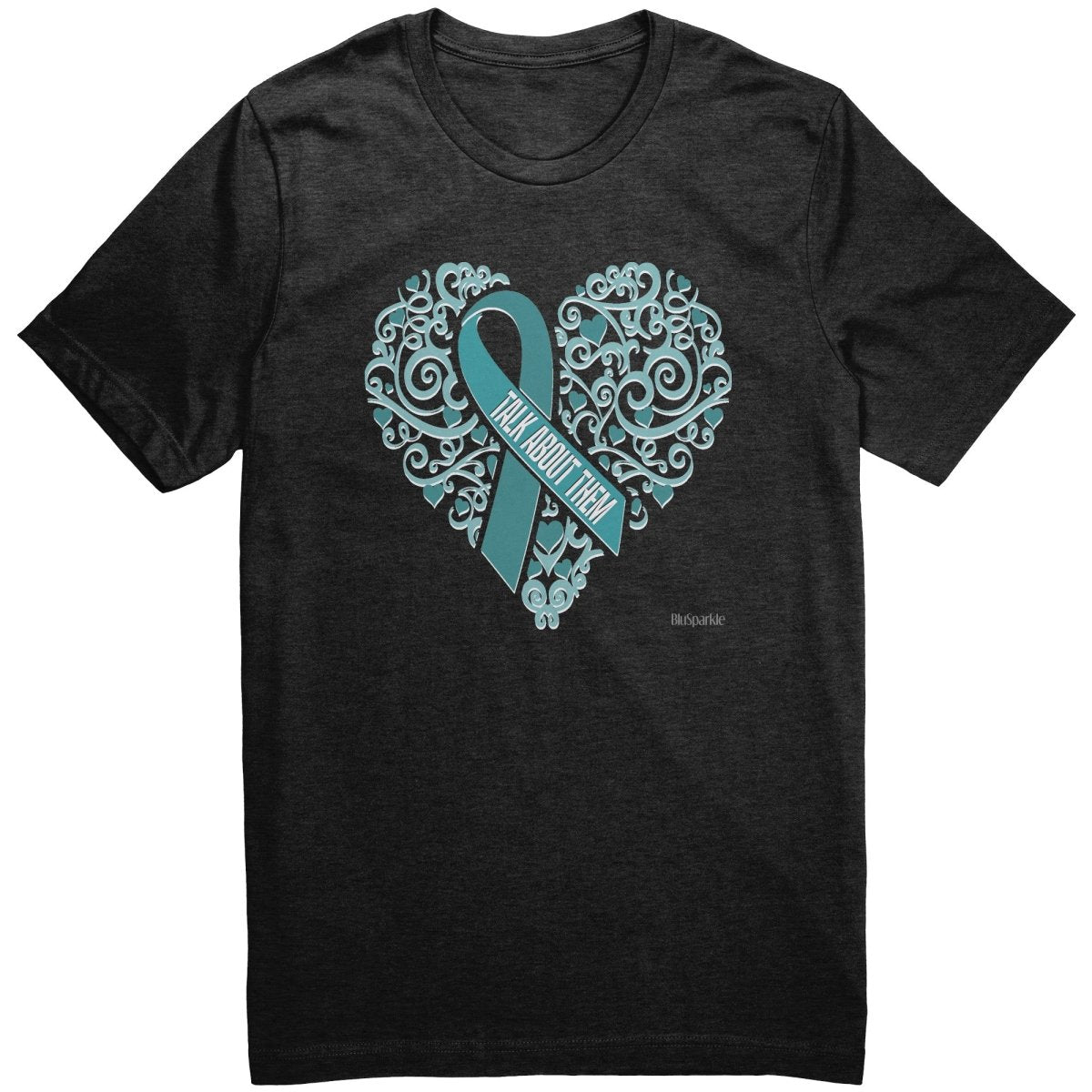 Talk About Them: Ovarian Cancer Awareness T-Shirt - BluSparkle