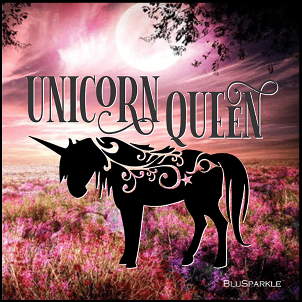 Unicorn Queen 3.5" Square Wise Expression Magnet - BluSparkle