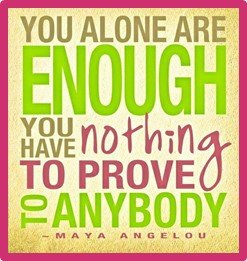 You Alone Are Enough You Have Nothing to Prove to Anybody Wise Expression Sticker - BluSparkle