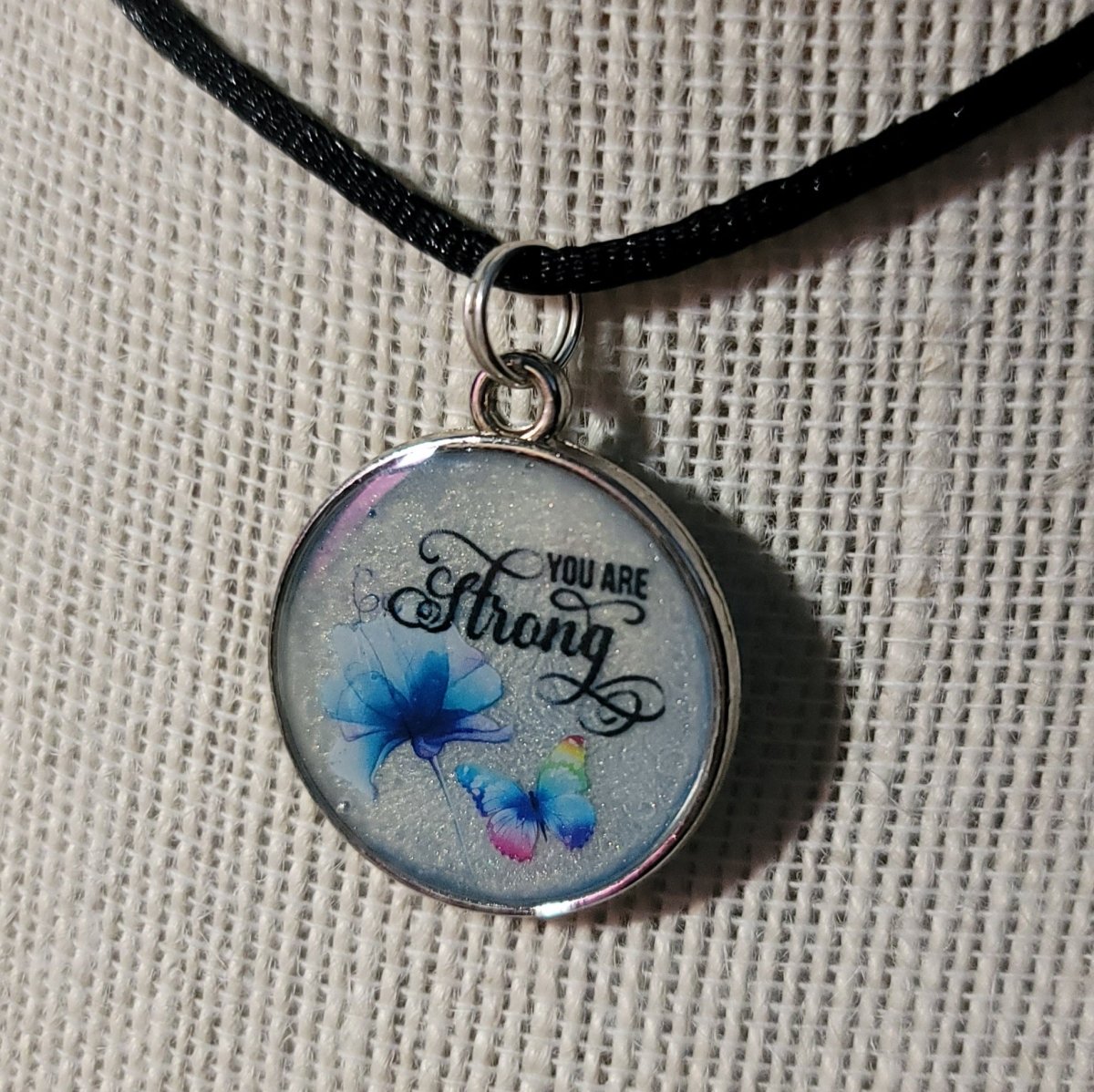 You Are Strong Pendant Charm - BluSparkle