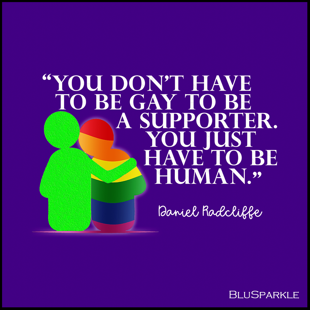 You Don't Have To Be Gay To Be A Supporter. You just have to be human Magnet - BluSparkle