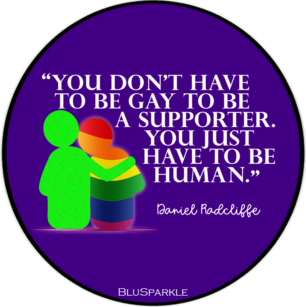 You Don't Have To Be Gay To Be A Supporter. You just have to be human Magnet - BluSparkle