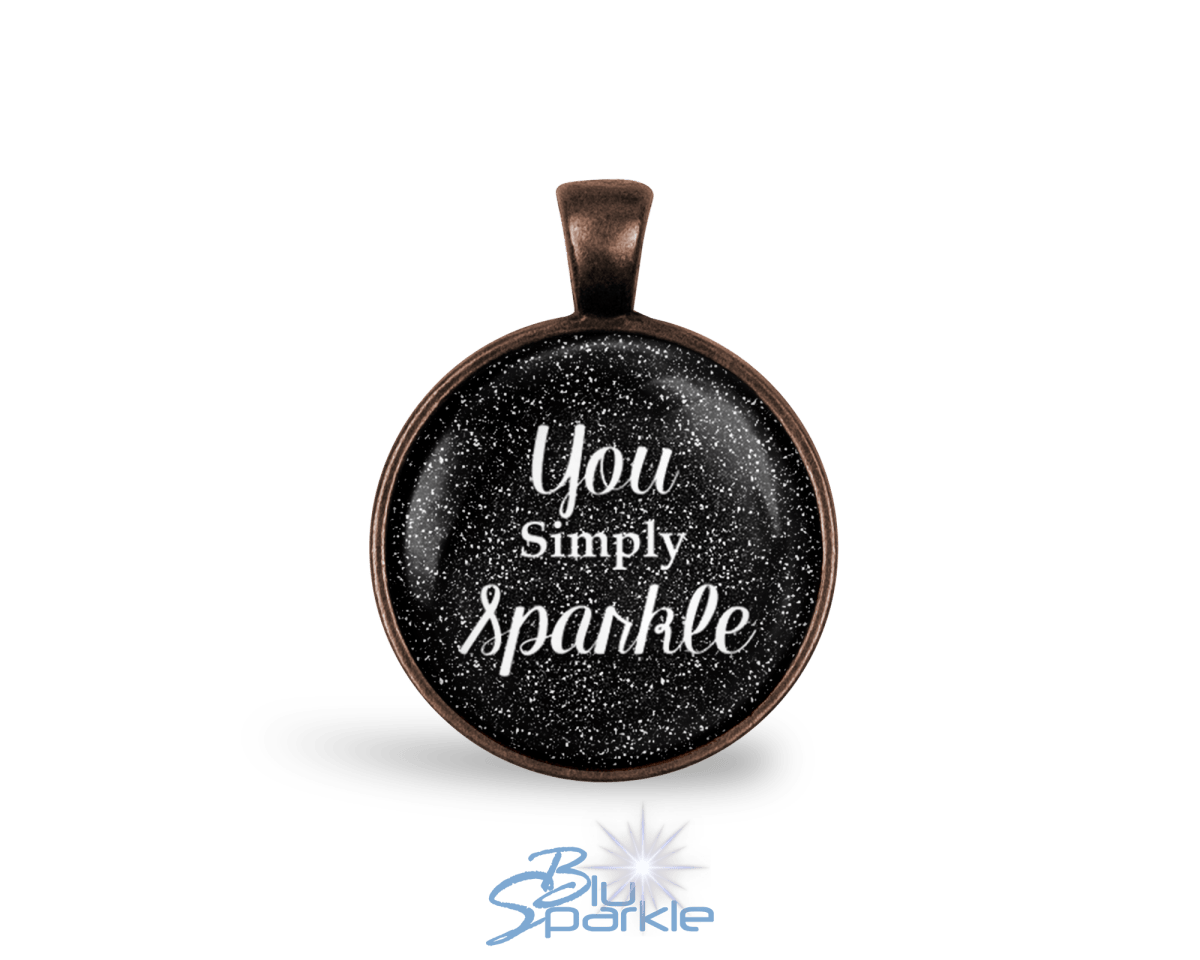 You Simply Sparkle - Round Pendants - BluSparkle