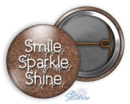 Smile Sparkle Shine - Pinback Buttons