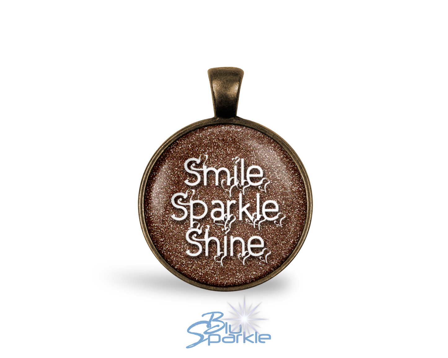 Smile Sparkle Shine - Round Pendants