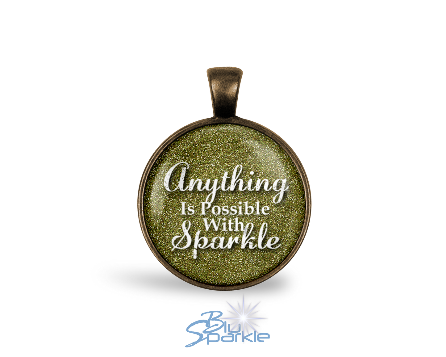 Anything Is Possible With Sparkle - Round Pendants