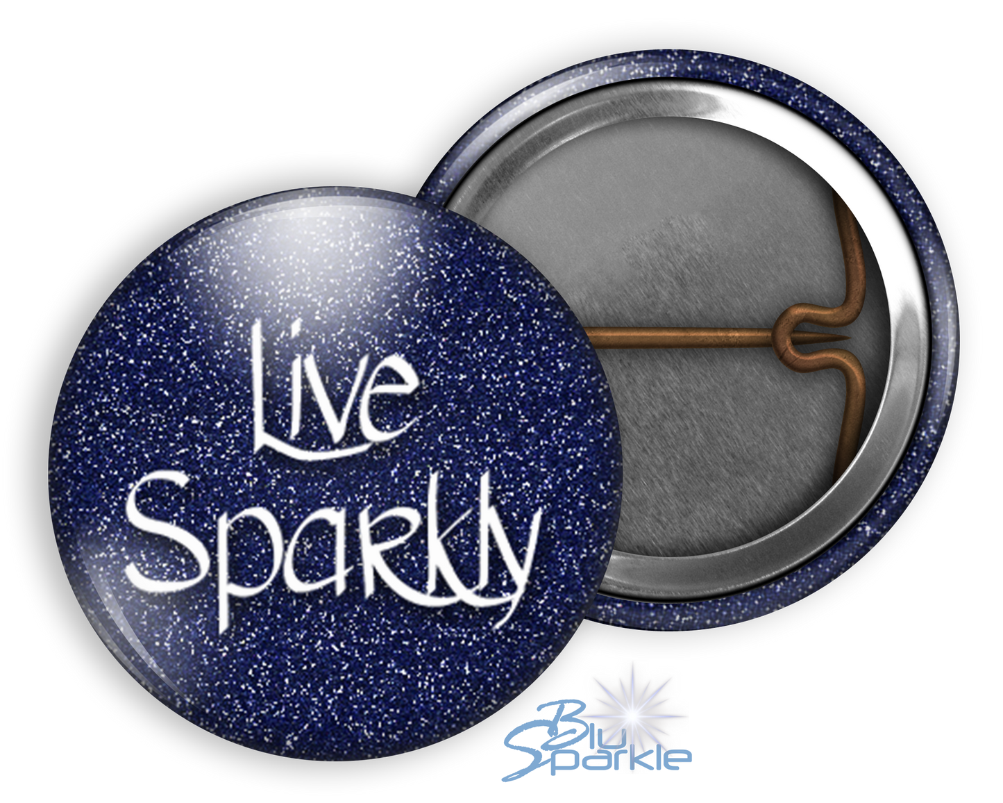 Live Sparkly - Pinback Buttons