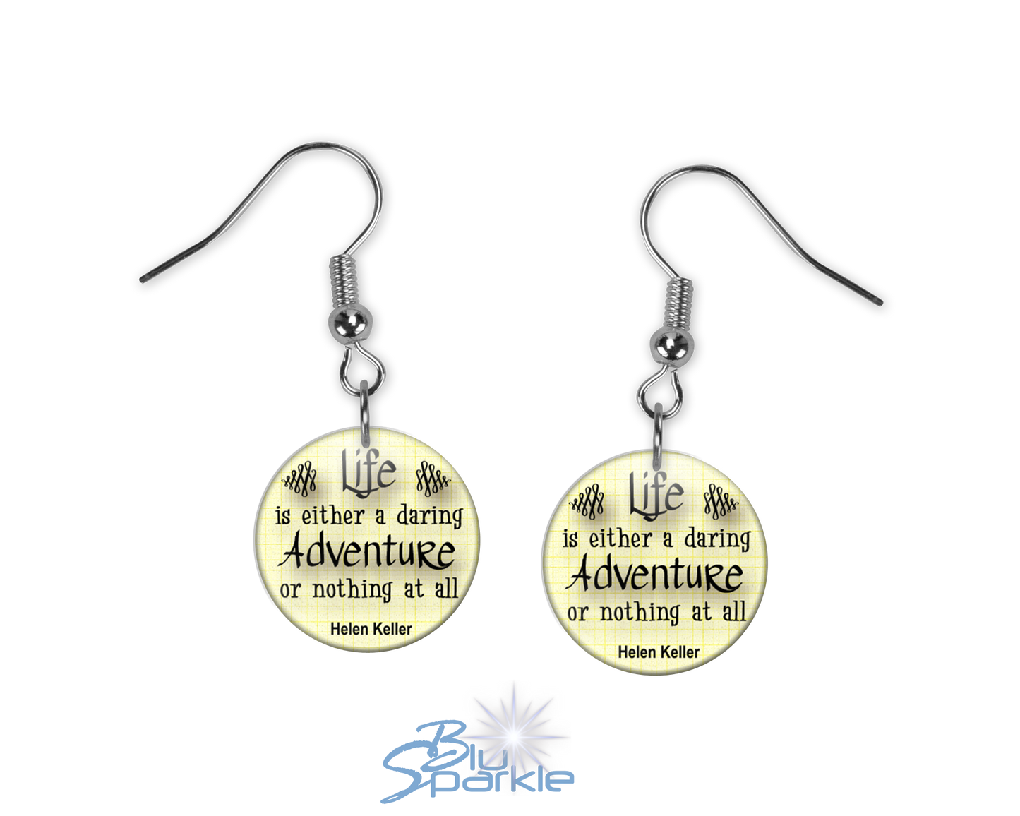 Life Is Either A Daring Adventure Or Nothing At All - Earrings