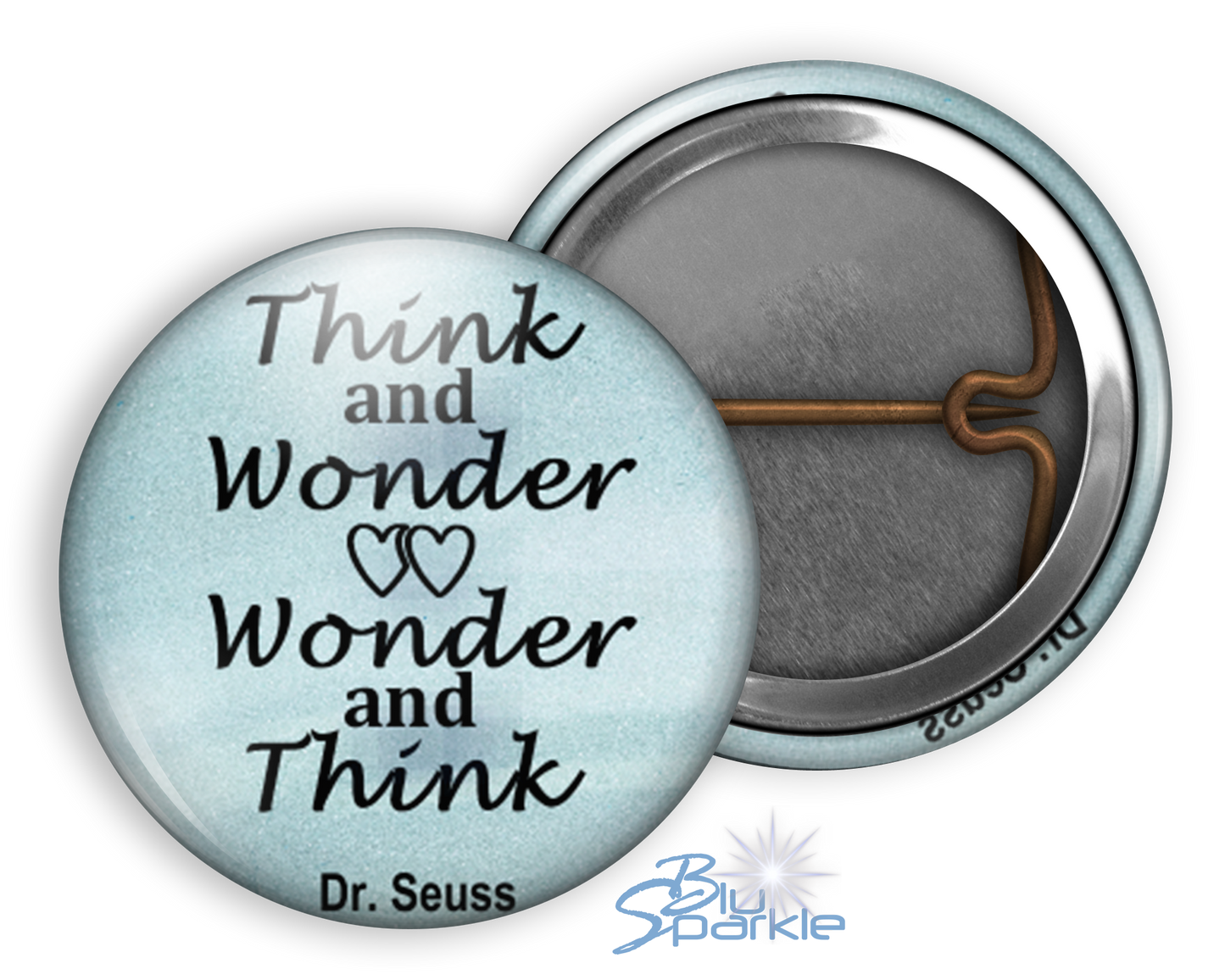 Think and Wonder, Wonder and Think - Pinback Buttons