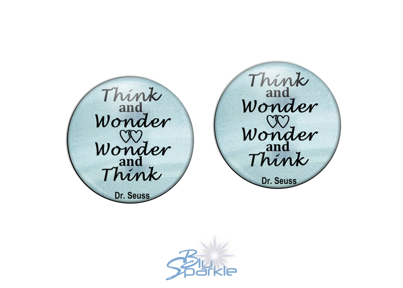 Think and Wonder, Wonder and Think - Earrings