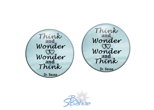 Think and Wonder, Wonder and Think - Earrings