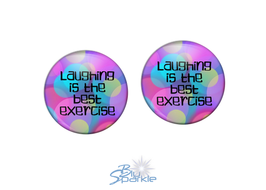 Laughing Is The Best Exercise - Earrings