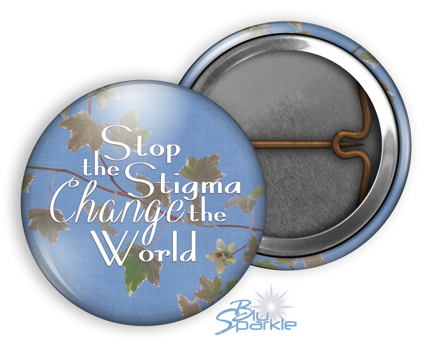 Stop the Stigma, Change the World - Pinback Buttons