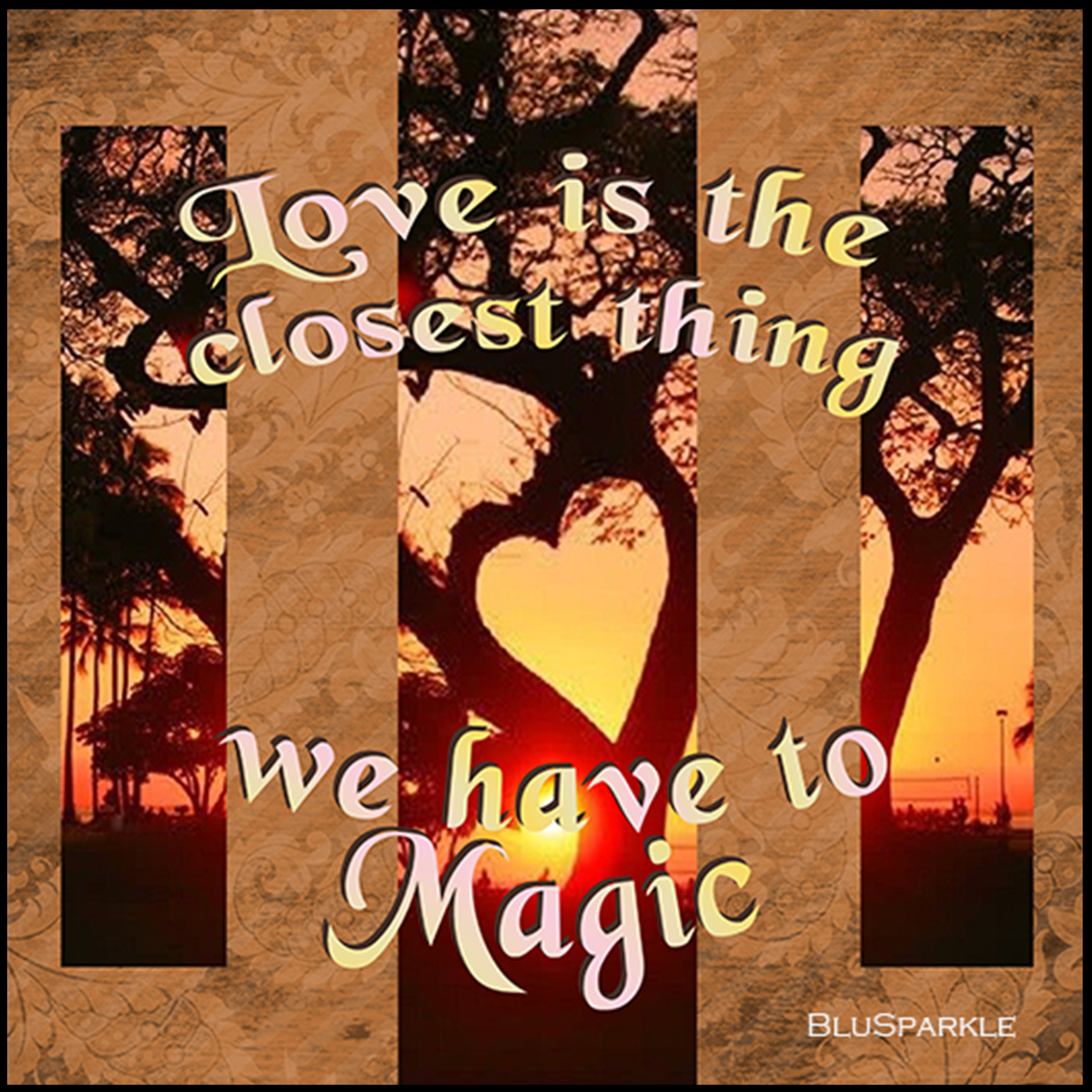 Love is the Closest Thing we have to Magic 3.5" Square Wise Expression Magnet