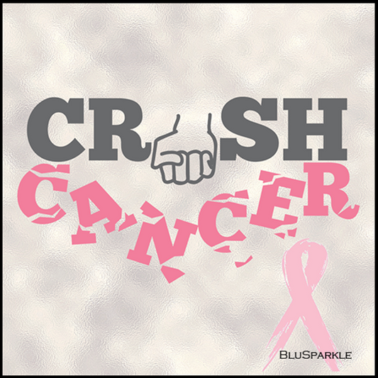 Crush Cancer 3.5" Square Wise Expression Magnet