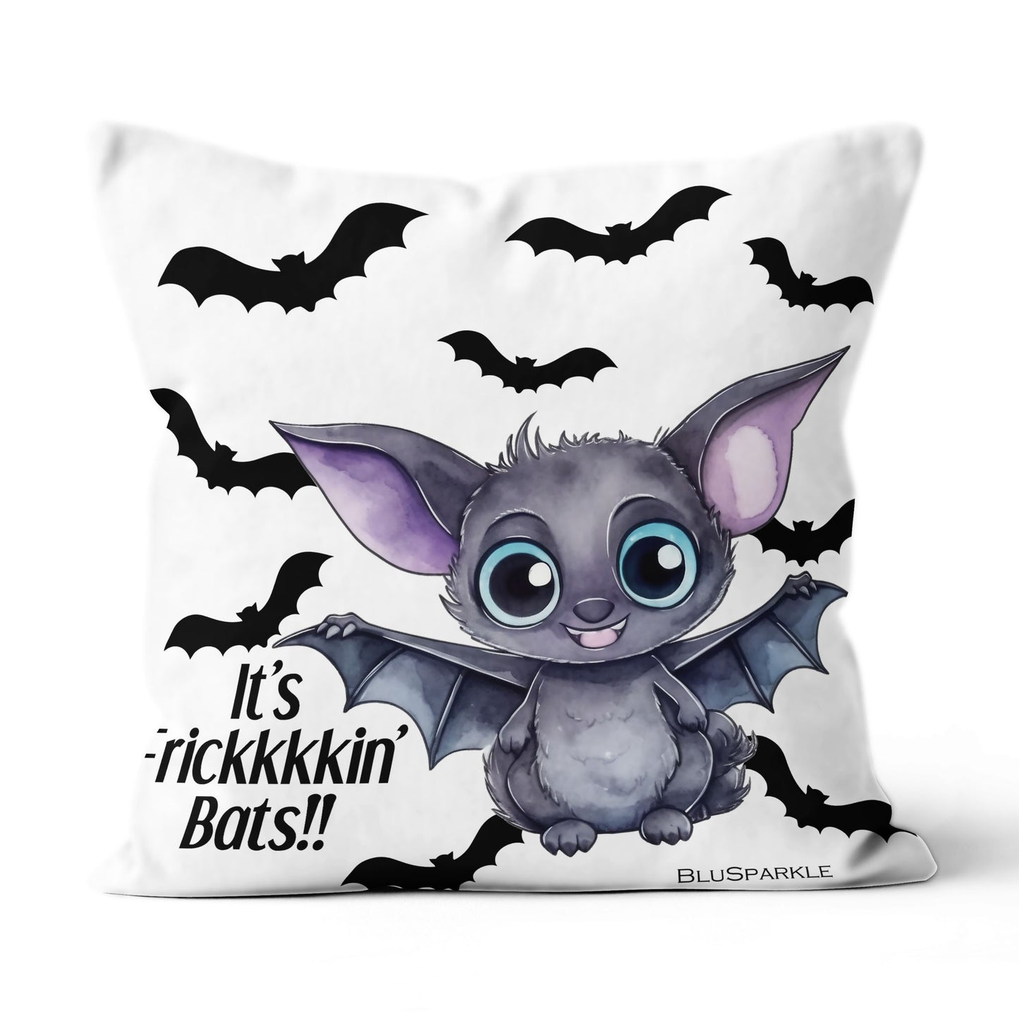 It's Frikkkin' Bats Suede Throw Pillow