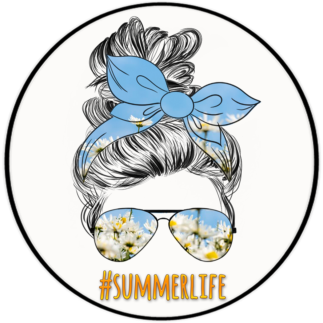 Summer Life 3.5" Round Wise Expression Magnet