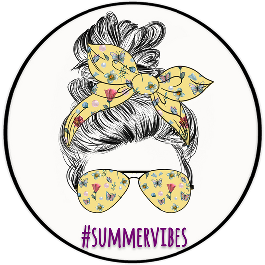 Summer Vibes 3.5" Round Wise Expression Magnet