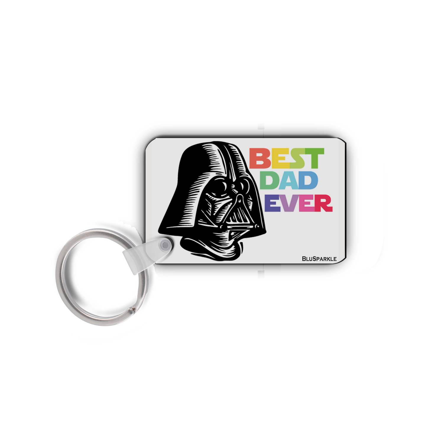 Best Dad Ever Double-Sided Key Chain
