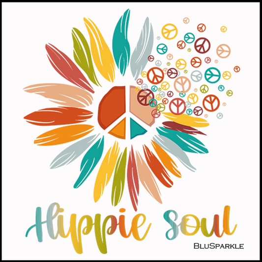 Hippie Soul 3.5" Square Wise Expression Magnet
