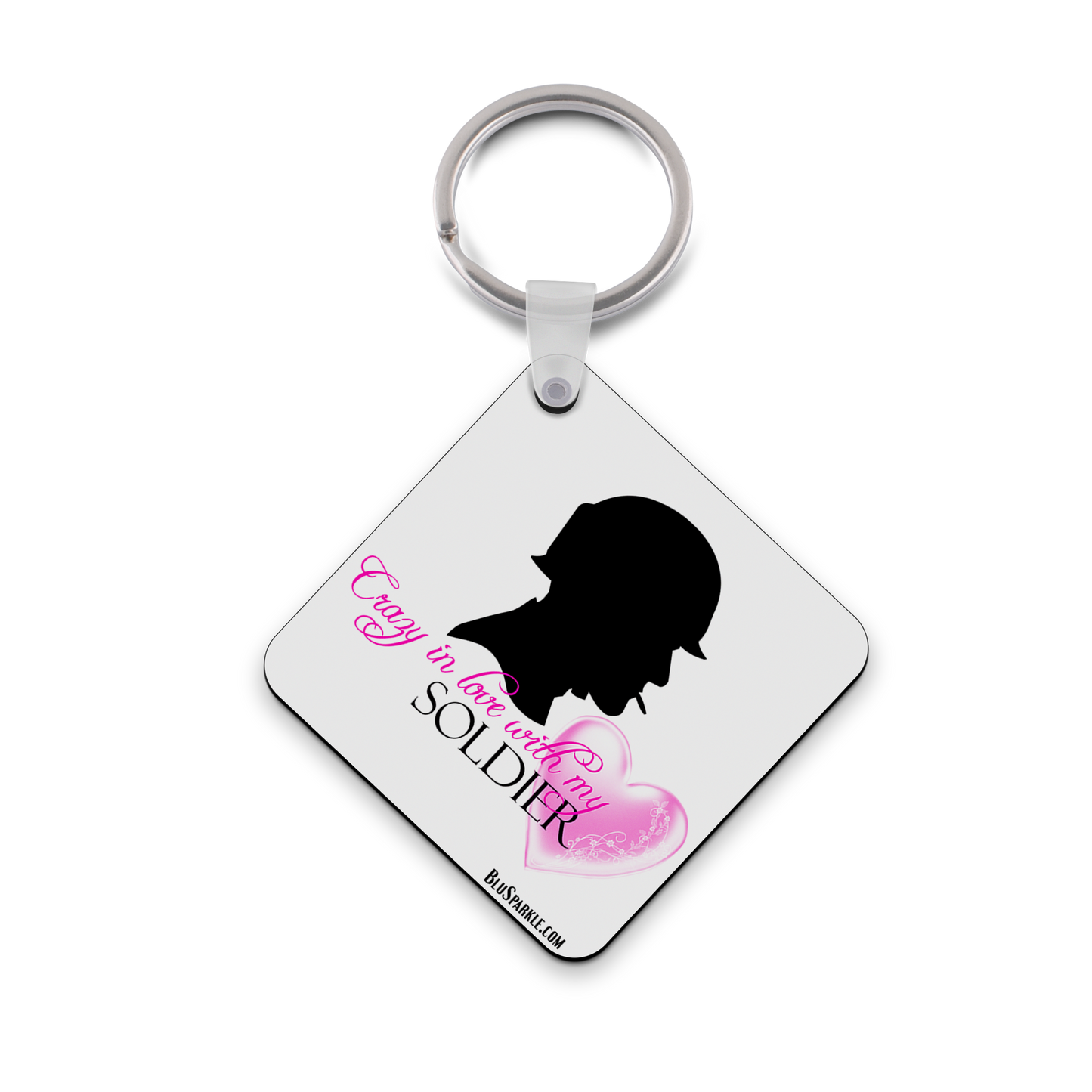 Crazy In Love With My Soldier - Double Sided Key Chain