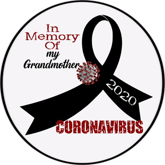 Personalized "In Memory Of" Coronavirus 4.5" Round Magnet