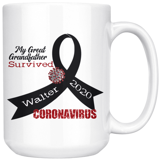 Personalized Survived Coronavirus Mug