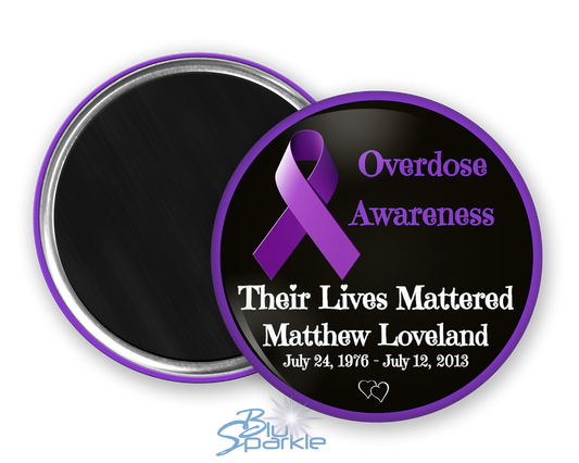 Overdose Awareness: Their Lives Mattered - Personalized Magnets