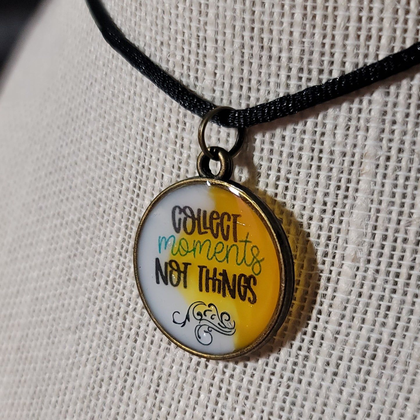 Collect Memories, Not Things Pendant Charm