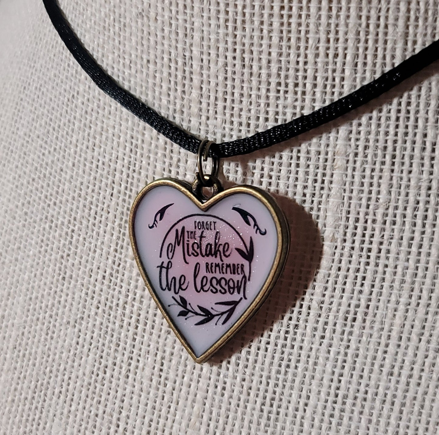 Forget the Mistake, Remember the Lesson Pendant Charm