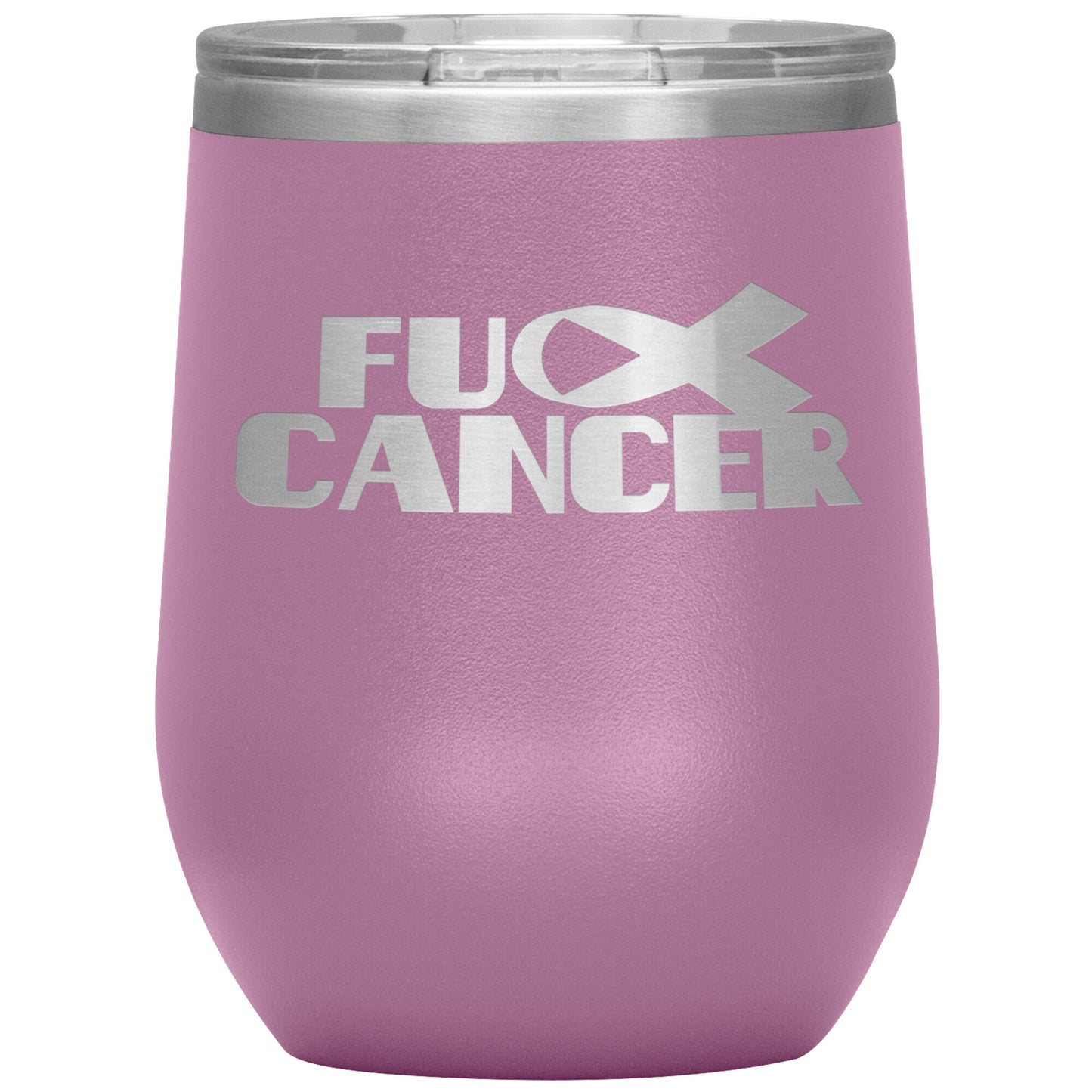 Fu** Cancer 12oz Wine Insulated Tumbler