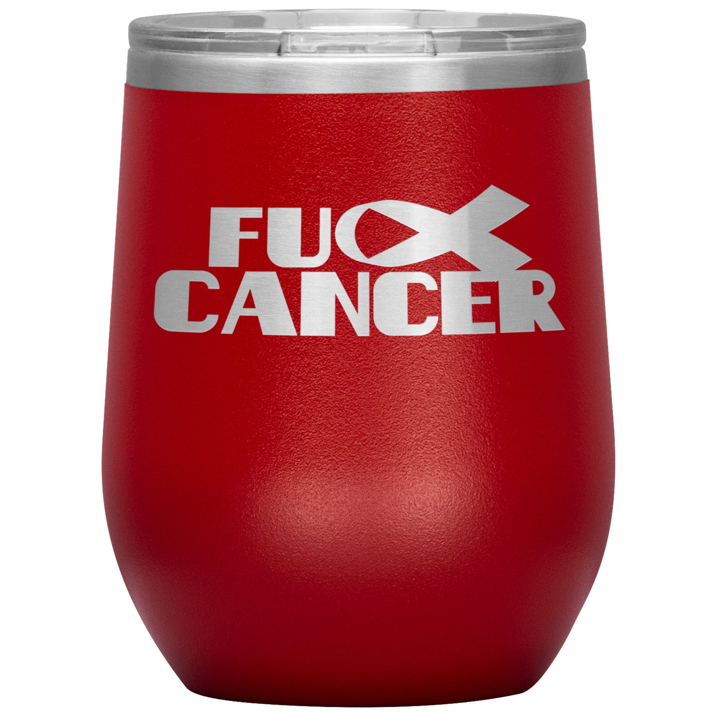 Fu** Cancer 12oz Wine Insulated Tumbler