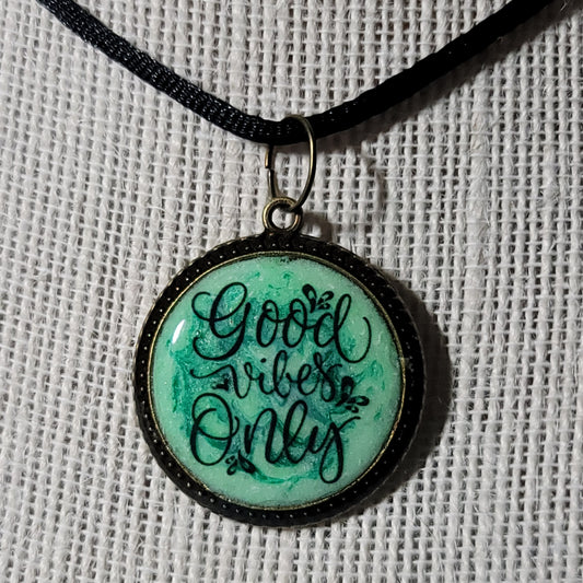 Good Vibes Only Pendant Charm