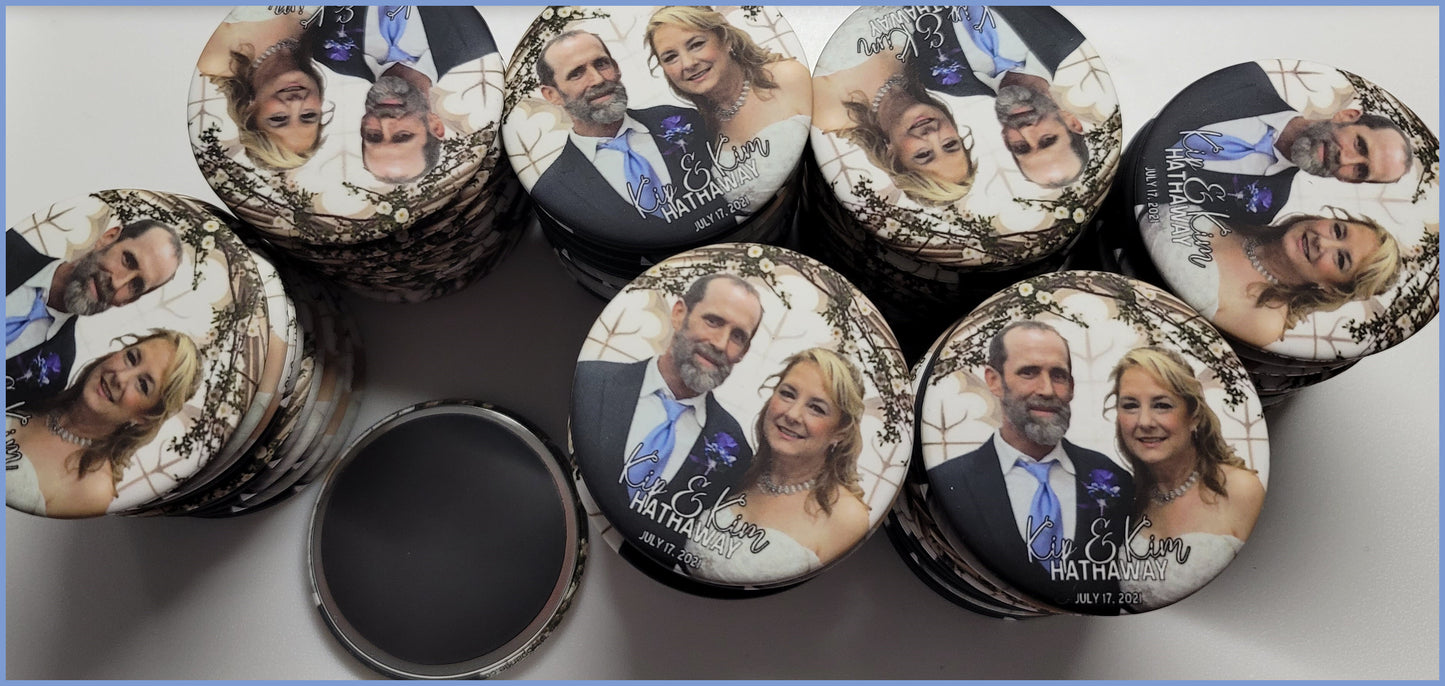 Personalized Photo Magnets - Hathaway Wedding