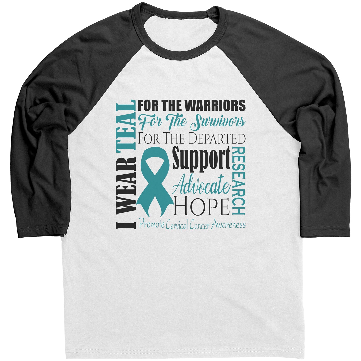 I Wear Teal for Cervical Cancer Awareness T-Shirt, Hoodie, Tank